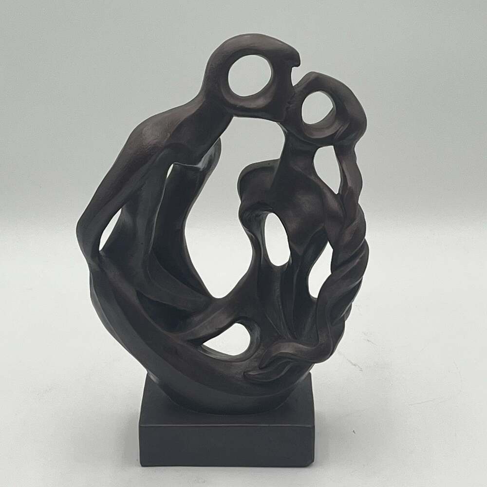 Austin Sculpture “Maternal” Abstract Couple Sculpture Bronze Finish Plaster